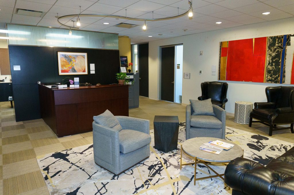 Mediator and Arbitrator Judge McLeod office reception and waiting area