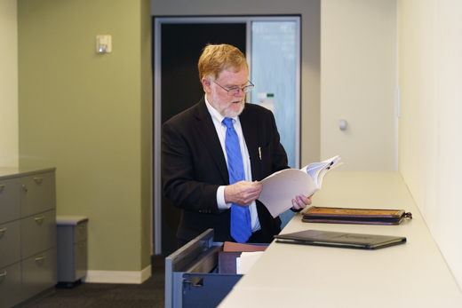 Skilled Mediator and Arbitrator Judge William McLeod at work